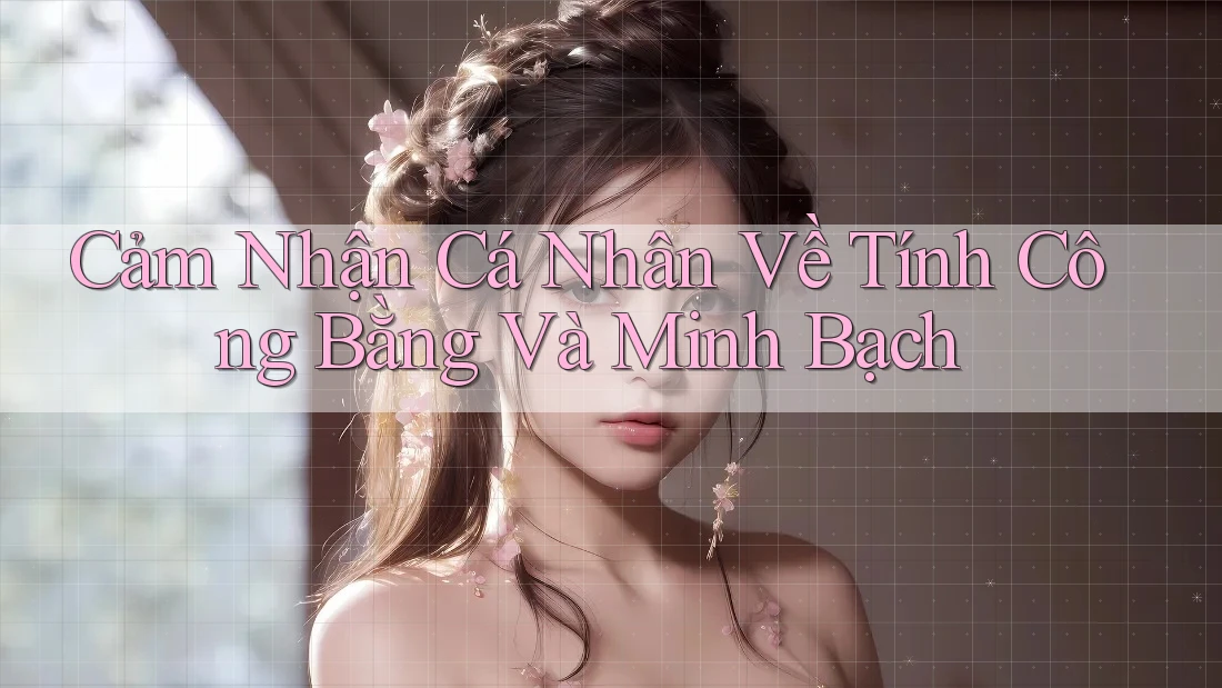 Cảm Nhận Cá Nhân Về Tính Công Bằng Và Minh Bạch Cảm Nhận Cá Nhân Về Tính Công Bằng Và Minh Bạch