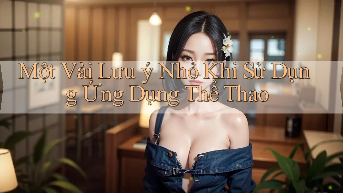Một Vài Lưu Ý Nhỏ Khi Sử Dụng Ứng Dụng Thể Thao